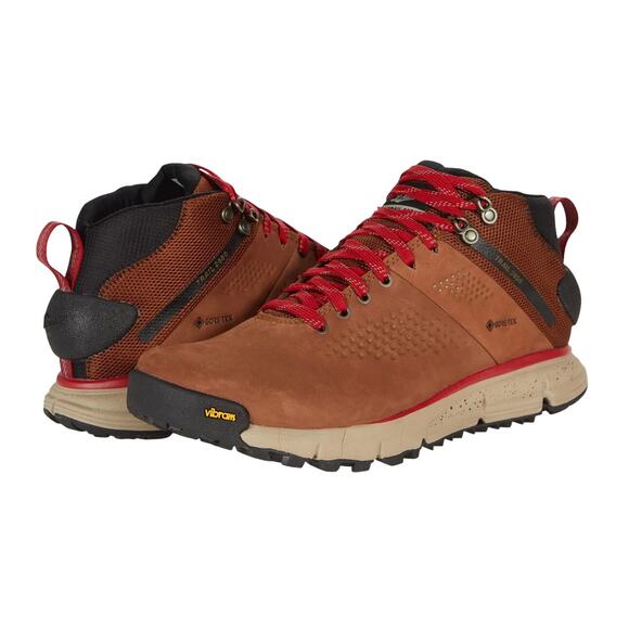 Danner Mens 4" Trail 2650 Mid GTX Hiking Shoes US 7 D EU 40 Brown Red WP NIB - Picture 1 of 13
